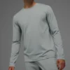 Maglia a maniche lunghe con collo rotondo Conquer Reform - Grigio lunare