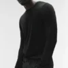 Maglia a maniche lunghe con collo rotondo Conquer Reform - Nero