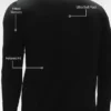 Maglia a maniche lunghe con collo rotondo Conquer Reform - Nero