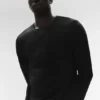 Maglia a maniche lunghe con collo rotondo Conquer Reform - Nero