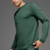 Maglia a maniche lunghe con collo rotondo Conquer Reform - Verde trifoglio