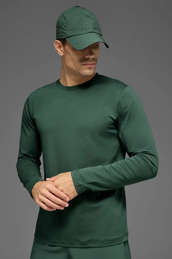 Maglia a maniche lunghe con collo rotondo Conquer Reform - Verde trifoglio