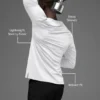 Maglia a maniche lunghe con collo rotondo Idol - Bianco