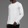 Maglia a maniche lunghe con collo rotondo Idol - Bianco