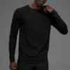 Maglia a maniche lunghe con collo rotondo Idol - Nero