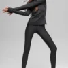 Maglia a maniche lunghe con zip a un quarto "Airlift Winter Warm" - Nero