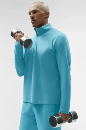 Maglia a maniche lunghe Conquer 1/4 Zip Reform - Blue Breeze