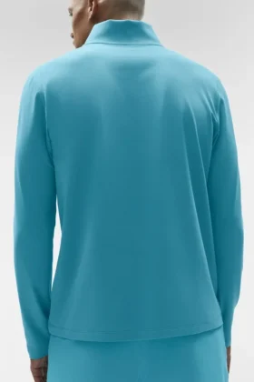 Maglia a maniche lunghe Conquer 1/4 Zip Reform – Blue Breeze