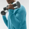Maglia a maniche lunghe Conquer 1/4 Zip Reform - Blue Breeze