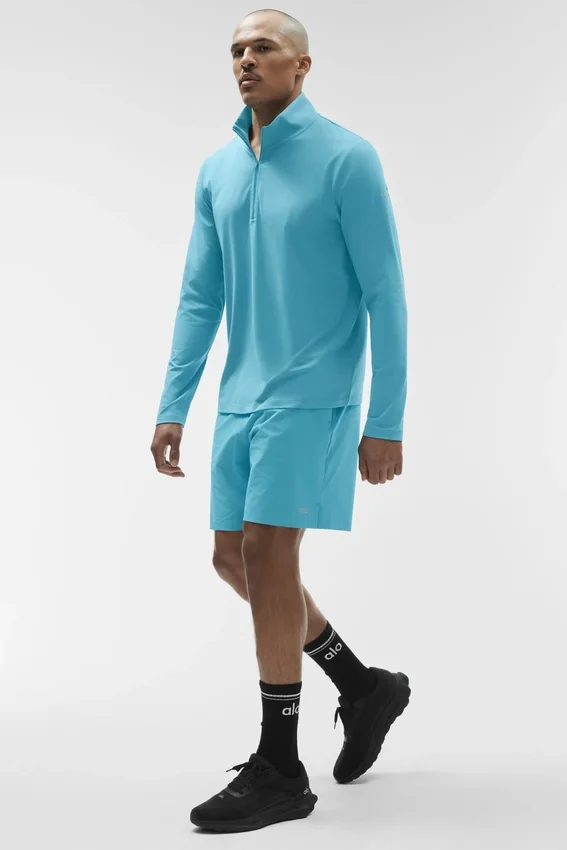 Maglia a maniche lunghe Conquer 1/4 Zip Reform - Blue Breeze