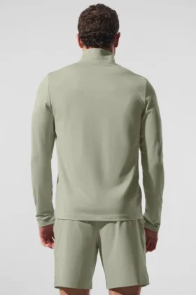 Maglia a maniche lunghe Conquer 1/4 Zip Reform – Limestone