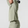 Maglia a maniche lunghe Conquer 1/4 Zip Reform - Limestone