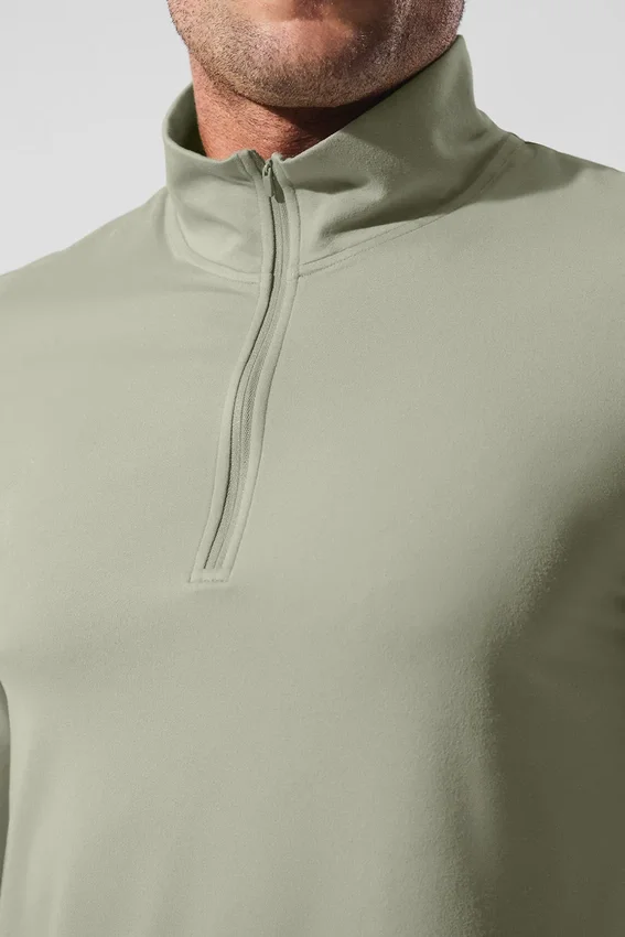 Maglia a maniche lunghe Conquer 1/4 Zip Reform - Limestone