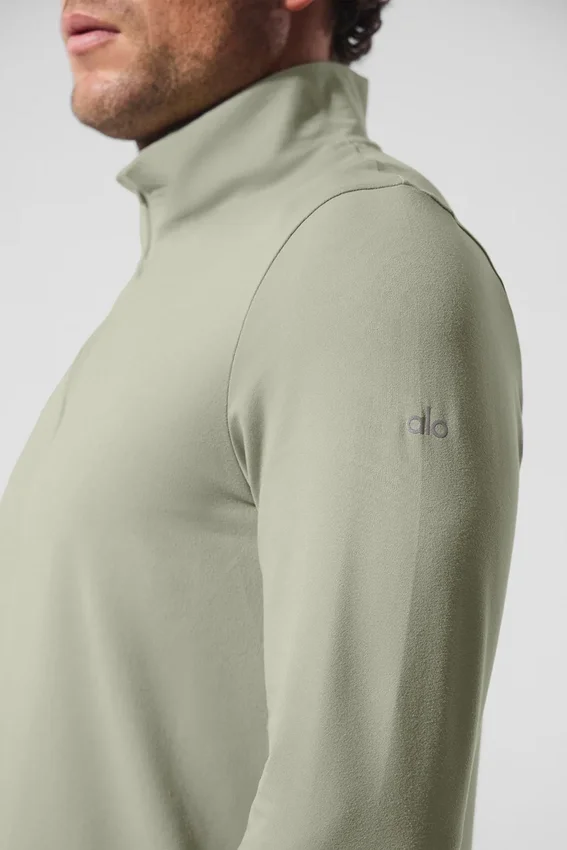 Maglia a maniche lunghe Conquer 1/4 Zip Reform - Limestone