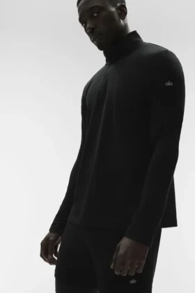 Maglia a maniche lunghe Conquer 1/4 Zip Reform - Nero