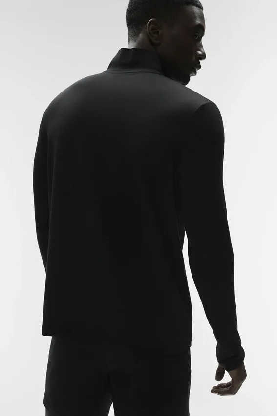 Maglia a maniche lunghe Conquer 1/4 Zip Reform - Nero