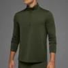Maglia a maniche lunghe Conquer 1/4 Zip Reform - Verde oliva