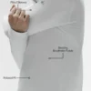 Maglia a maniche lunghe Conquer Reform con zip a 1/4 - Bianco