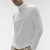 Maglia a maniche lunghe Conquer Reform con zip a 1/4 - Bianco