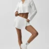 Maglia a maniche lunghe corta Unmatched - Bianco