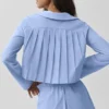 Maglia a maniche lunghe corta Unmatched - Blu Provenza chiaro