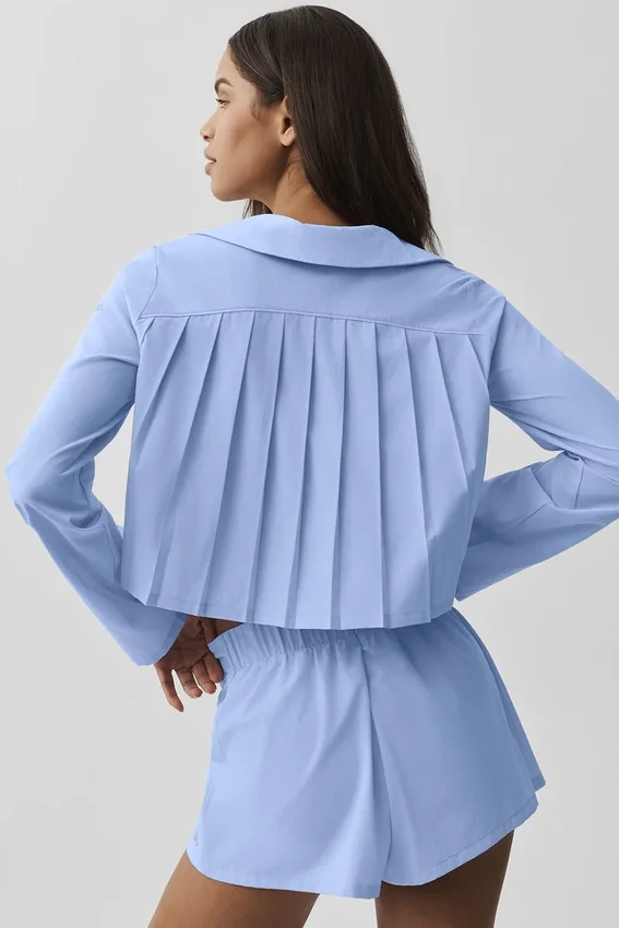 Maglia a maniche lunghe corta Unmatched - Blu Provenza chiaro