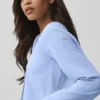 Maglia a maniche lunghe corta Unmatched - Blu Provenza chiaro