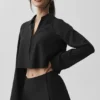 Maglia a maniche lunghe corta Unmatched - Nero