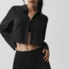 Maglia a maniche lunghe corta Unmatched - Nero