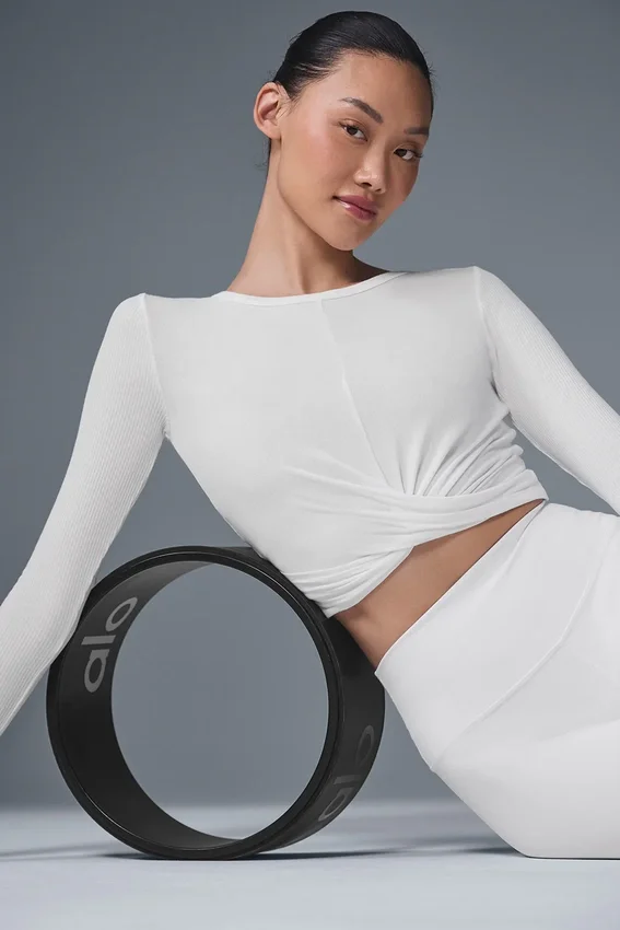 Maglia a maniche lunghe Cover - Bianca