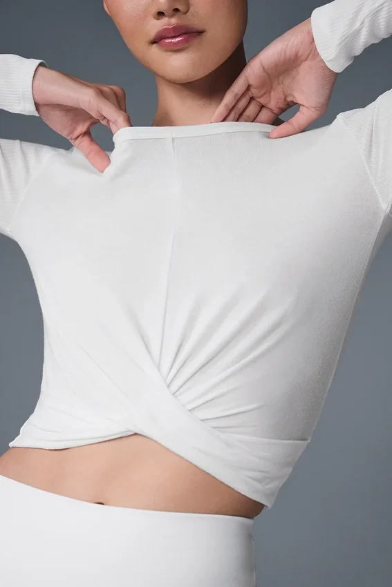 Maglia a maniche lunghe Cover - Bianca