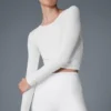 Maglia a maniche lunghe Cover - Bianca