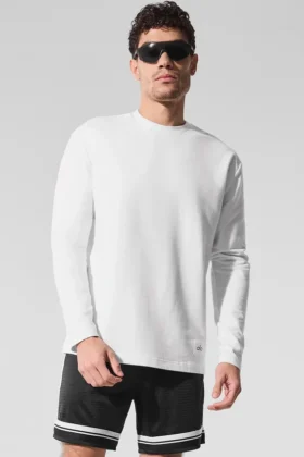 Maglia a maniche lunghe Double Take - Bianco