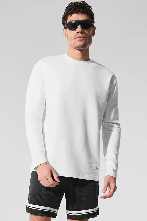 Maglia a maniche lunghe Double Take - Bianco