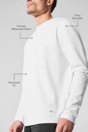Maglia a maniche lunghe Double Take – Bianco