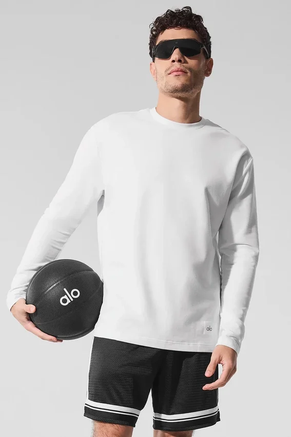 Maglia a maniche lunghe Double Take - Bianco