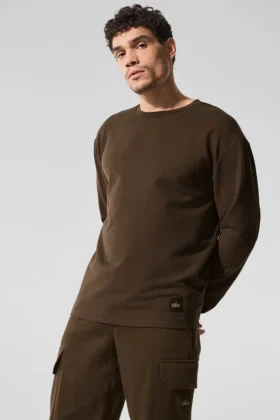 Maglia a maniche lunghe Double Take - Espresso