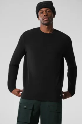 Maglia a maniche lunghe Double Take - Nero