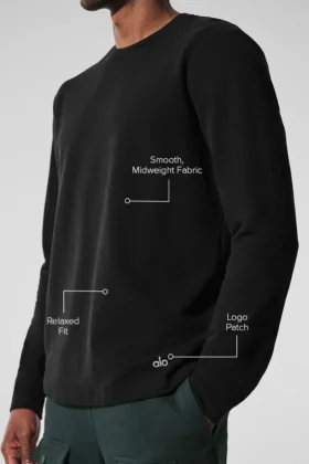 Maglia a maniche lunghe Double Take – Nero