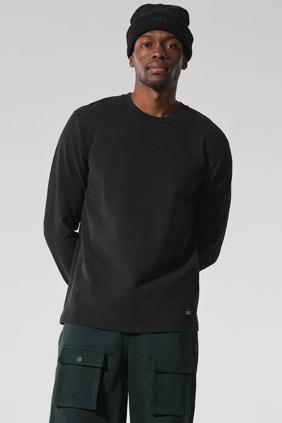 Maglia a maniche lunghe Double Take - Nero
