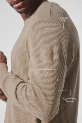 Maglia a maniche lunghe Elevate Waffle – Gravel