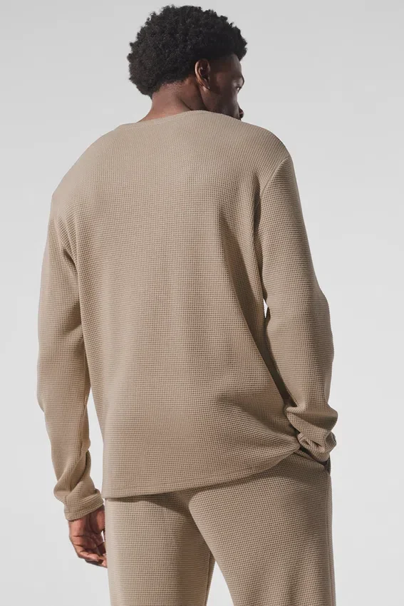 Maglia a maniche lunghe Elevate Waffle - Gravel