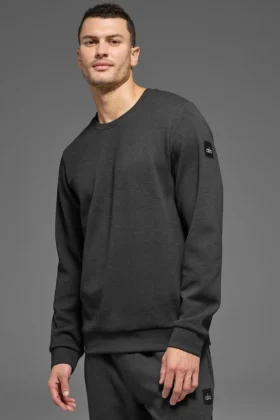 Maglia a maniche lunghe Waffle Lounge - Anthracite