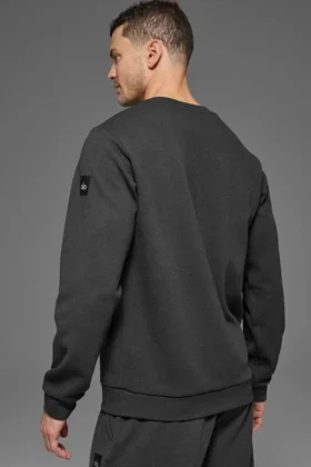 Maglia a maniche lunghe Waffle Lounge – Anthracite