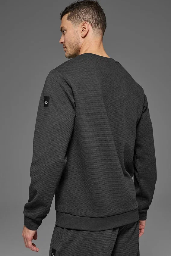 Maglia a maniche lunghe Waffle Lounge - Anthracite