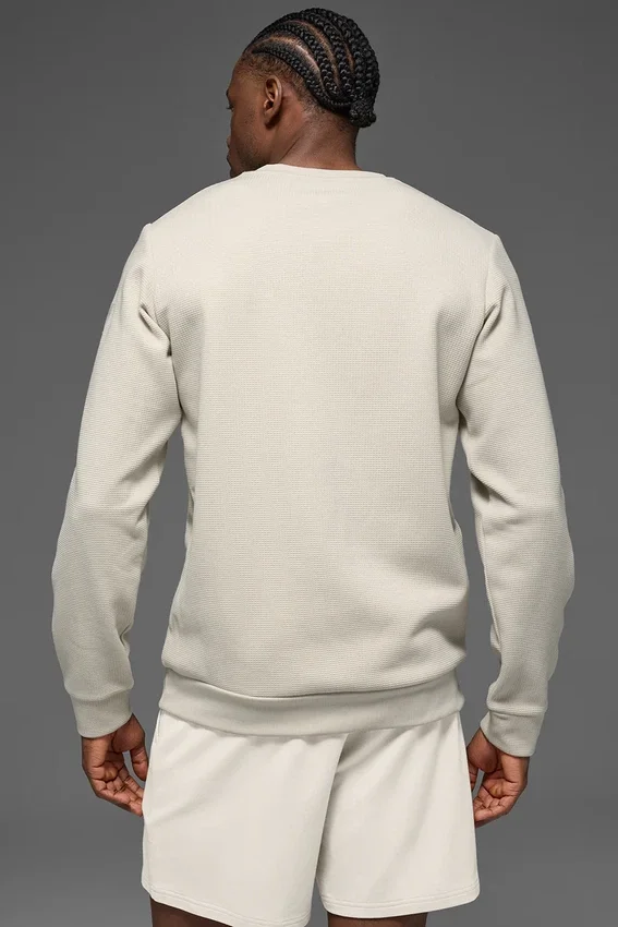 Maglia a maniche lunghe Waffle Lounge - Bone