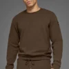 Maglia a maniche lunghe Waffle Lounge - Espresso