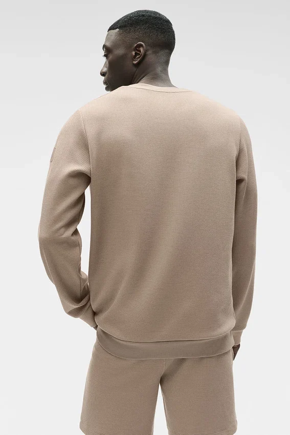 Maglia a maniche lunghe Waffle Lounge - Gravel