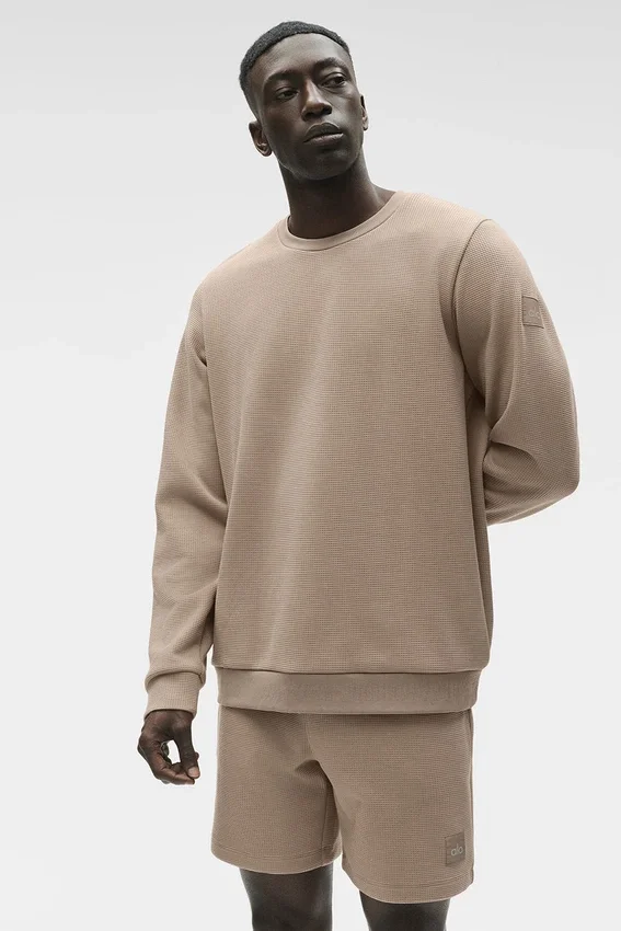 Maglia a maniche lunghe Waffle Lounge - Gravel