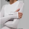 Maglia a maniche lunghe Winter Twilight in rete - Bianco